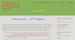 Desktop Screenshot of academie-biarritz.com
