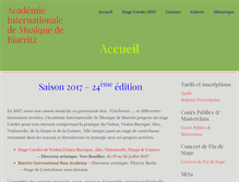 Tablet Screenshot of academie-biarritz.com